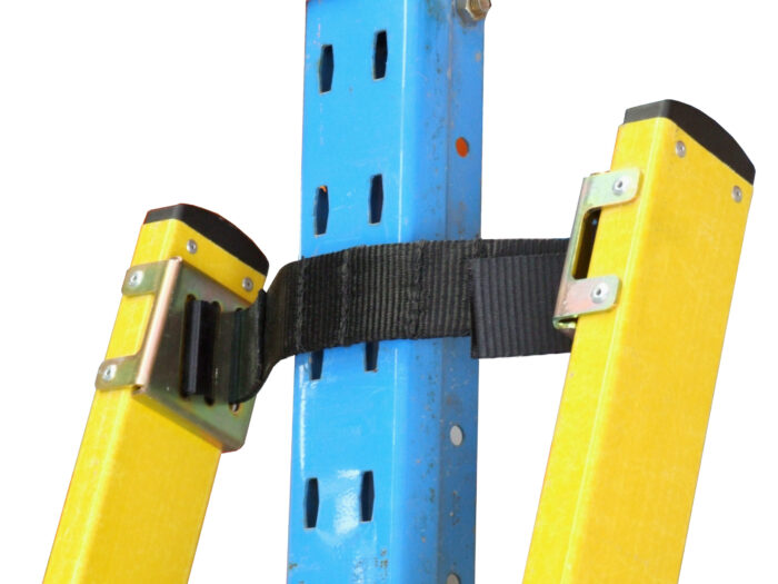 Branach ladder Pole strap in use