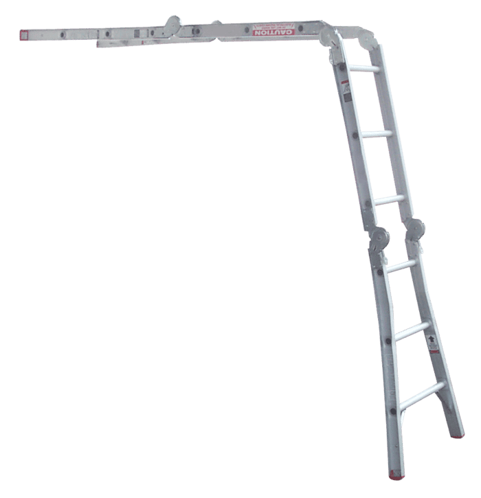 Indalex Tradesman Aluminium Industrial Multipurpose ladder 13ft 1.0m -3.95m TRDMP13