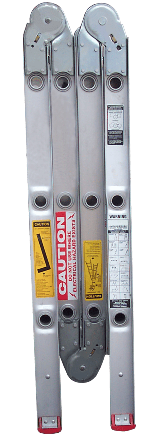 Indalex Tradesman Aluminium Industrial Multipurpose ladder 13ft 1.0m -3.95m TRDMP13 closed position