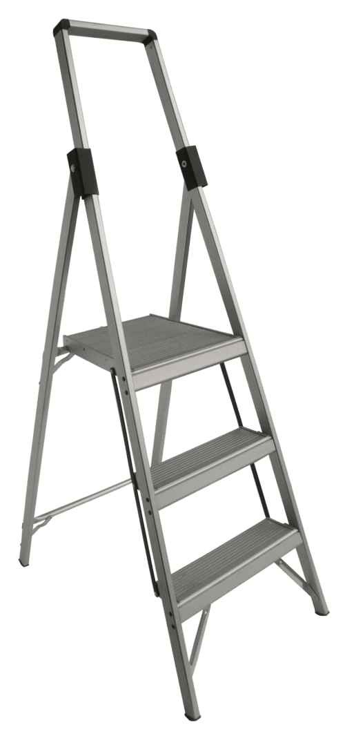 TRDP6/3 Indalex Tradesman Aluminium Slimline Platform Ladder, 3 Steps, 3ft/0.9m Platform Height