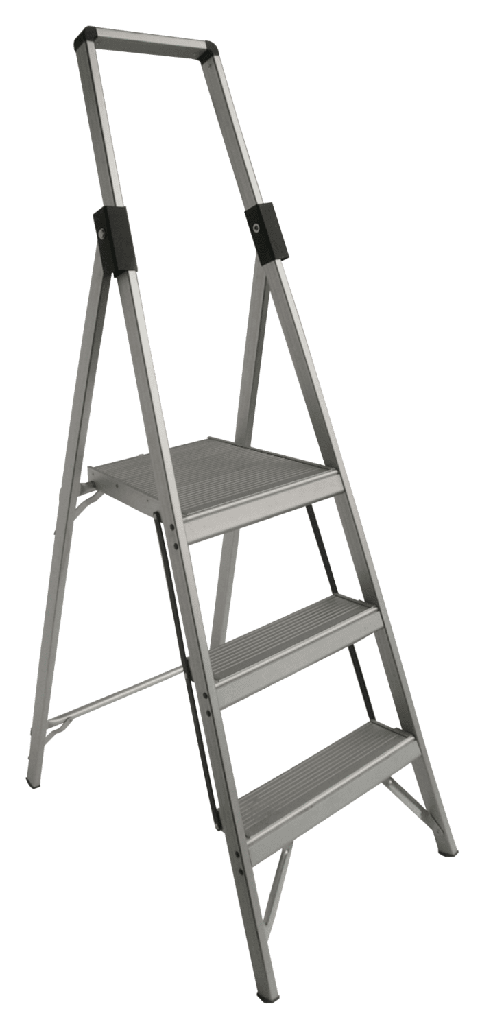 TRDP6/3 Indalex Tradesman Aluminium Slimline Platform Ladder, 3 Steps, 3ft/0.9m Platform Height