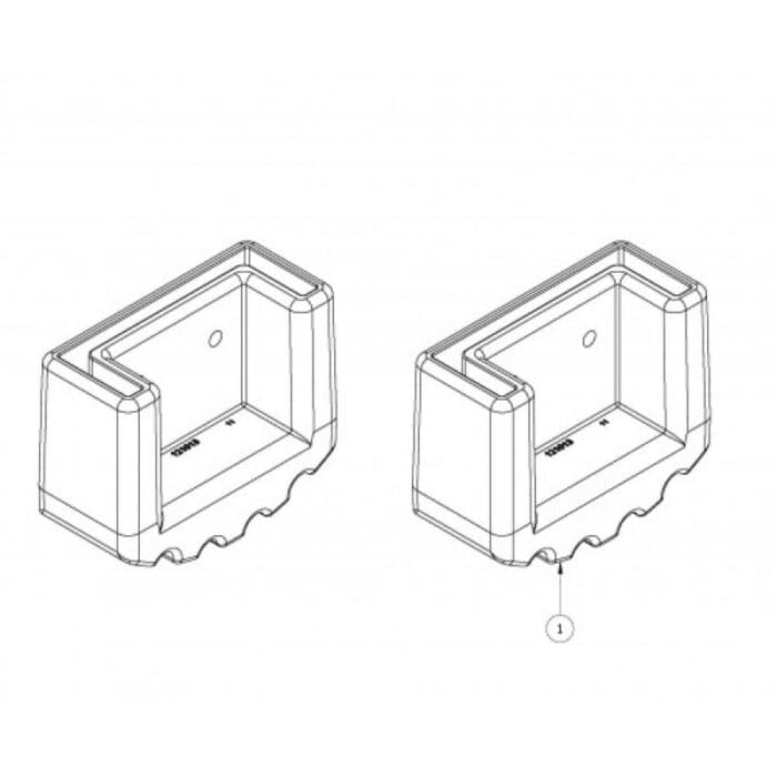 Bailey Spare part replacement boot kit for fibregladss amd aluminium extension ladders
