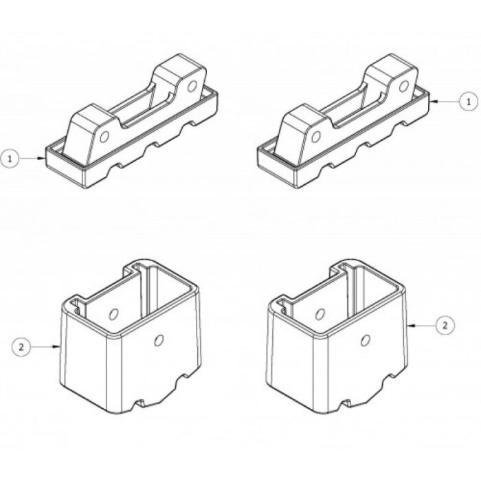Bailey Genuine spare part boot kit SP15-027AZ FOR PUNCHLOCK PLATFORM LADDERS