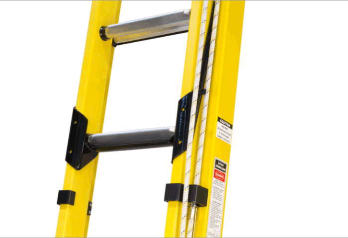 branach latch fibreglass extension ladder