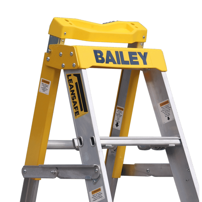 Bailey Step Extension Ladder Yellow Top cap