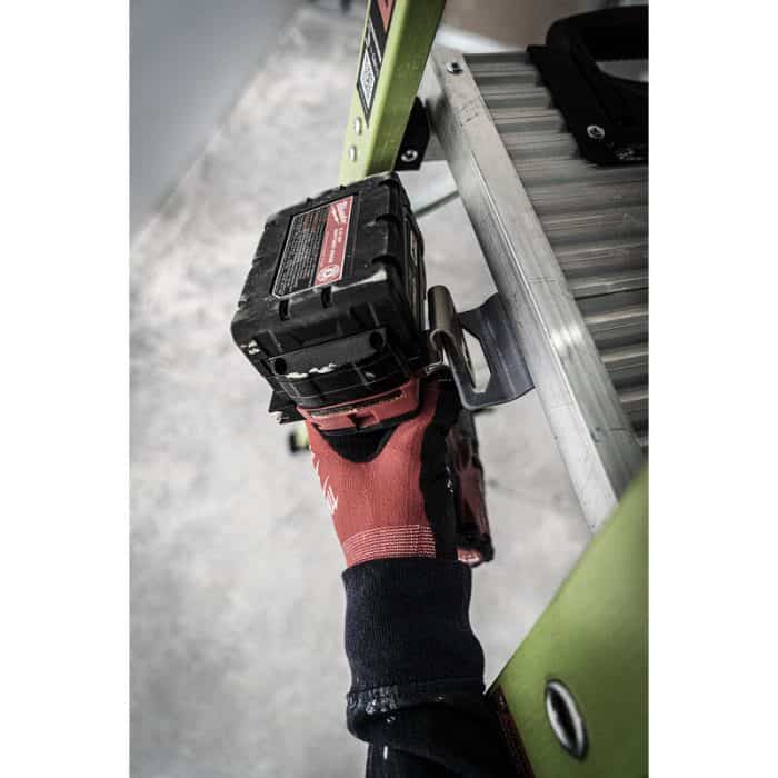Little Giant Tuff N LIite Platform Ladder demonstrating tool hook