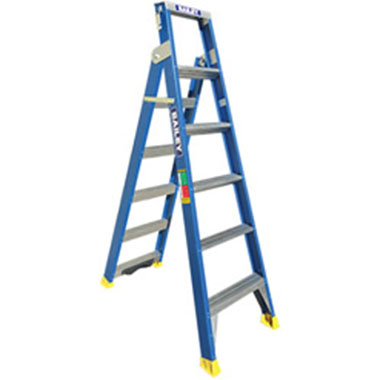 Dual Purpose Ladders - Fibreglass 150Kg - Bailey 150 FDP with "V" Rung