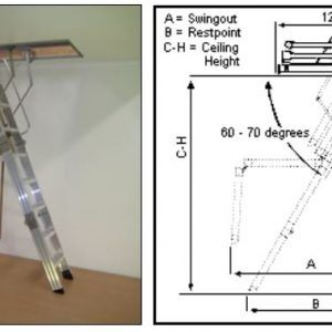 Attic / Ceiling Ladders - HEAVY COMMERCIAL RATED - 150KG