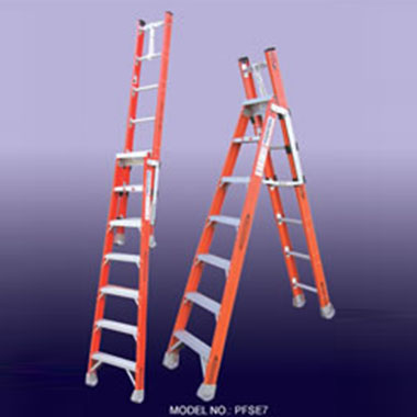 Step Extension Ladders - Fibreglass 150Kg - Indalex PFSE
