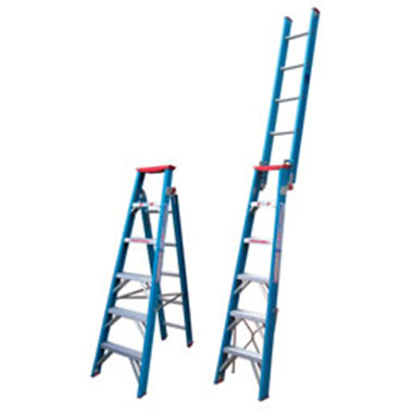 Dual Purpose Ladders - Fibreglass 135Kg - Indalex TRDDPF